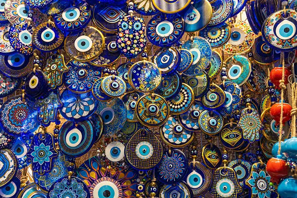 Traditional Turkish evil eye beads nazar amulets for protection